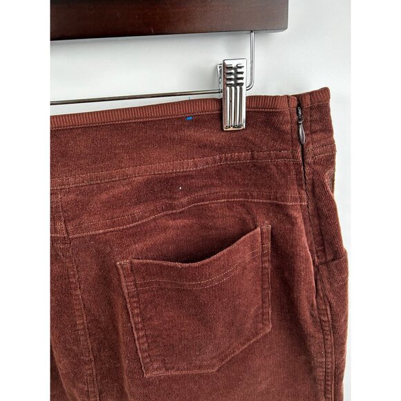 KÜHL Strova Brown Stretch Corduroy Skirt Outdoor Adventurewear Sz 10 - Picture 8 of 9